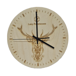 Zegar ścienny 280 mm z grawerem